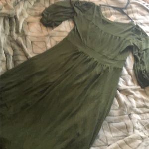 Army green dress